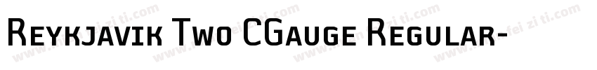 Reykjavik Two CGauge Regular字体转换